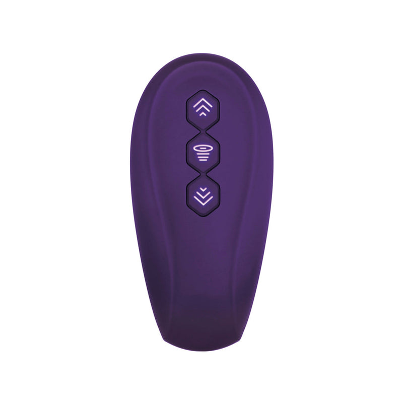 Evolved 2 Become 1 Rechargeable Remote-Controlled Silicone Strapless Strap-On With Suction Purple