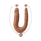 Dr. Skin Mini Double Dong Realistic 12 in. Dual-Ended Dildo Tan