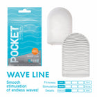 Tenga Pocket Masturbator Sleeve Wavy Line