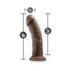 Dr. Skin Glide Realistic 8 in. Self-Lubricating Dildo Brown