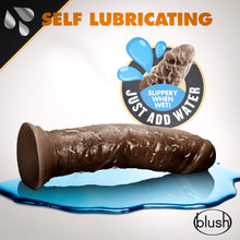 Dr. Skin Glide Realistic 8 in. Self-Lubricating Dildo Brown
