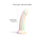 Love to Love Dildolls Fantasia Glow-in-the-Dark 7 in. Silicone Dildo Pastels