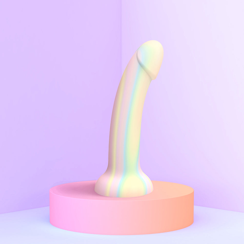 Love to Love Dildolls Fantasia Glow-in-the-Dark 7 in. Silicone Dildo Pastels