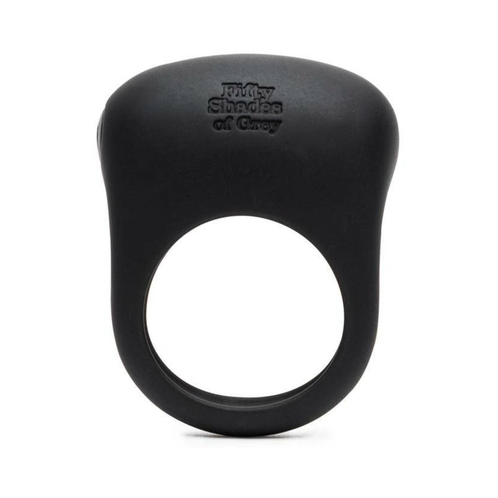 Fifty Shades of Grey Sensation Rechargeable Silicone Vibrating Love Ring Black