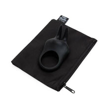 Fifty Shades of Grey Sensation Rechargeable Silicone Vibrating Rabbit Love Ring Black