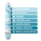 The Collection Blueberry Haze Slimline Vibrator Blue