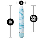 The Collection Blueberry Haze Slimline Vibrator Blue