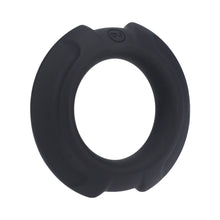 OptiMALE FlexiSteel Silicone, Metal Core Cock Ring 35 mm Black