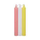 Japanese Drip Candles 3-Pack Pink, White, Yellow