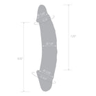 Glas 10.5 in. Girthy Realistic Glass Double Dong Dildo