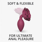 Love to Love Open Roses Silicone Anal Plug Plum Star Medium