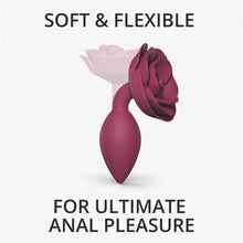 Love to Love Open Roses Silicone Anal Plug Plum Star Medium