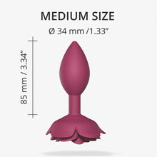 Love to Love Open Roses Silicone Anal Plug Plum Star Medium