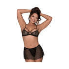 Magic Silk Girl Next Door Bralette With Skirt Black L/XL