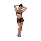 Magic Silk Girl Next Door Bralette With Skirt Black L/XL