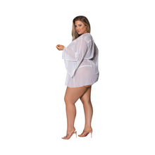 Magic Silk Modern Romance Short Robe White Queen Size