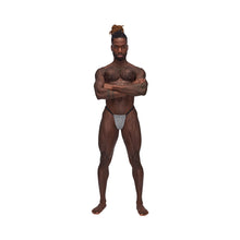 Male Power Sexagon Posing Strap Gray O/S