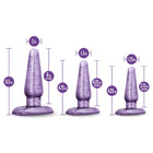 B Yours 3-Piece Anal Trainer Kit Purple Swirl