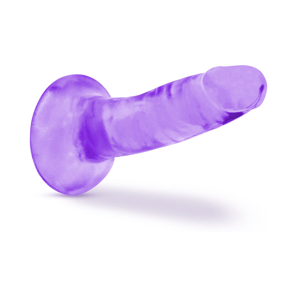 B Yours Plus Hard n'' Happy 5 in. Dildo Purple