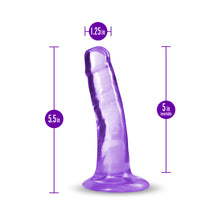 B Yours Plus Hard n'' Happy 5 in. Dildo Purple