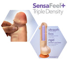 Dr. Skin Plus Realistic 5 in. Triple Density Posable Dildo Beige