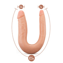 Dr. Skin Silicone Dr. Double Realistic 12 in. Dual-Ended Dildo Beige