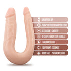 Dr. Skin Silicone Dr. Double Realistic 12 in. Dual-Ended Dildo Beige