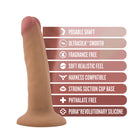 Dr. Skin Silicone Dr. Lucas 5.5 in. Posable Dildo Tan