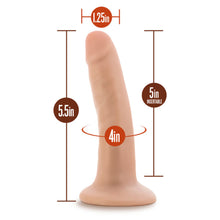 Dr. Skin Silicone Dr. Lucas Realistic 5 in. Posable Dildo Beige