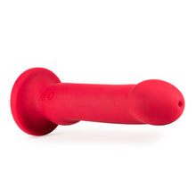 Impressions Las Vegas Rechargeable Silicone 8.25 in. Vibrating Dildo Crimson