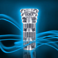 M for Men All Nighter Glow in the Dark Textured Stroker Clear