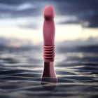 Temptasia Trixie Rechargeable 10 in. Silicone Thrusting Dildo Wine