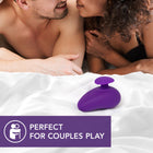 Wellness Palm Sense Rechargeable Silicone Vibrator Purple