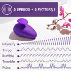 Wellness Palm Sense Rechargeable Silicone Vibrator Purple