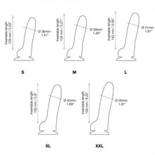 Strap-On-Me Realistic Collection Sliding Skin Dual-Density Silicone Dildo Fuchsia M