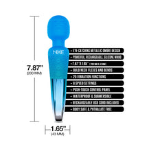 Nixie Rechargeable Wand Massager Blue Ombre Metallic