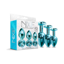 Nixie Metal Butt PlugÂ TrainerÂ Set 3-Piece Blue Metallic