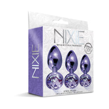 Nixie Metal Butt PlugÂ TrainerÂ Set 3-Piece Purple Metallic