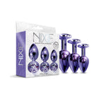 Nixie Metal Butt PlugÂ TrainerÂ Set 3-Piece Purple Metallic