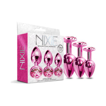 Nixie Metal Butt PlugÂ TrainerÂ Set 3-Piece Pink Metallic