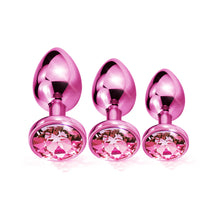 Nixie Metal Butt PlugÂ TrainerÂ Set 3-Piece Pink Metallic