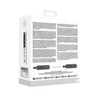 Ouch! Black & White Adjustable Bonded Leather Wrist or Ankle Cuffs Black