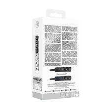 Ouch! Black & White Adjustable Plush Bonded Leather Hand Cuffs Black