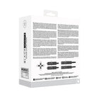 Ouch! Black & White Bonded Leather Hogtie With Hand & Ankle Cuffs Black