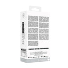 Ouch! Black & White Silicone Bit Gag With Adjustable Bonded Leather Straps Black