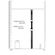 Ouch! Black & White Silicone Bit Gag With Adjustable Bonded Leather Straps Black