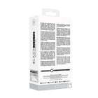 Ouch! Black & White Silicone Ring Gag With Adjustable Bonded Leather Straps Black