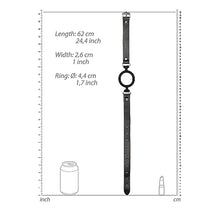 Ouch! Black & White Silicone Ring Gag With Adjustable Bonded Leather Straps Black