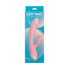 Luv Inc Rv20 Rabbit Vibrator Rechargeable Silicone Dual Stimulator Pink