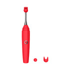 Luv Inc Op10 Orgasm Pen Rechargeable Pinpoint Vibrator with 3 Attachments Red